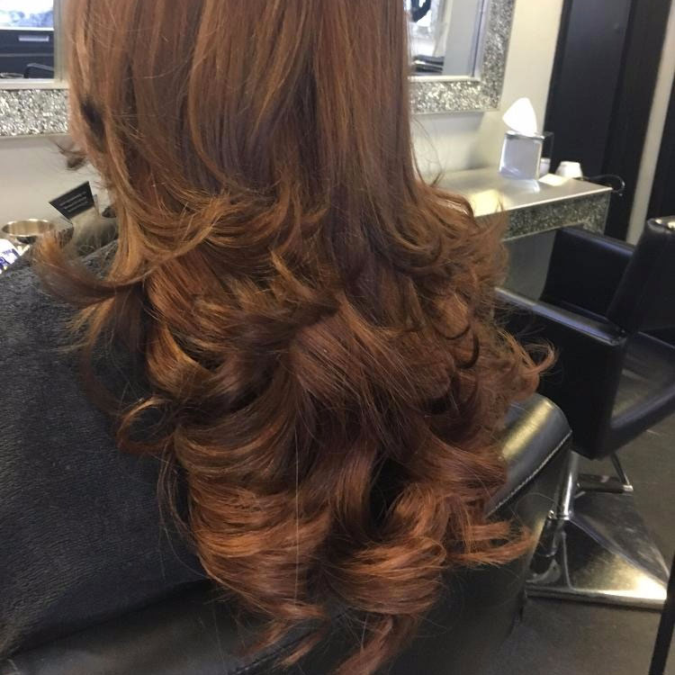 Coloured hair by the Platinum salon, Southport