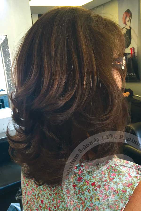 Coloured hair by the Platinum salon, Southport